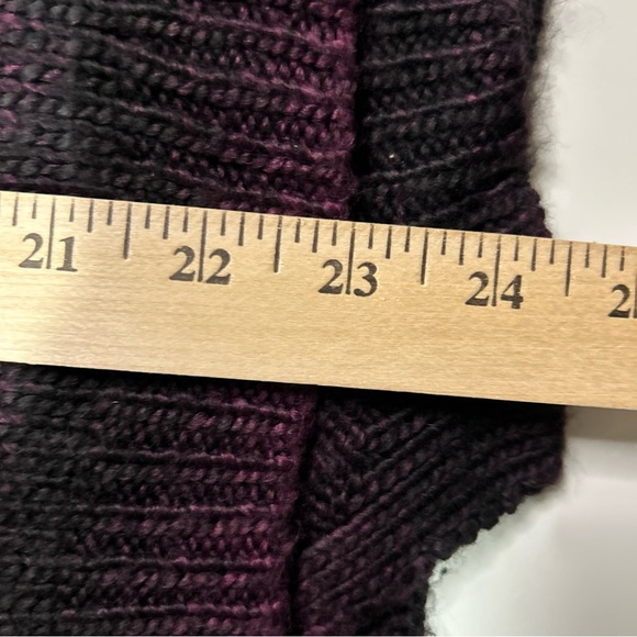 Jones New York Cardigan Sweater Women’s Medium Black Purple Whimsigoth Goth - Picture 11 of 11